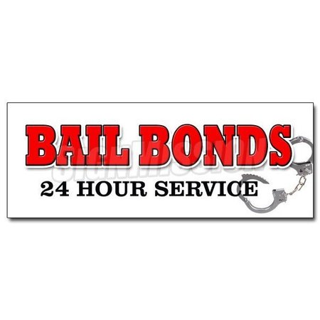 SIGNMISSION BAIL BONDS DECAL sticker bondsman fast service post bond jail prison parole, D-12 Bailbonds D-12 Bailbonds